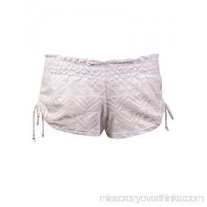Miken Women's Ruched-Tie Lace Swim Cover Shorts X-Large B07K4W8L57